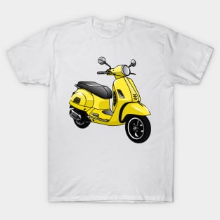 Moped motorcycle cartoon illustration T-Shirt